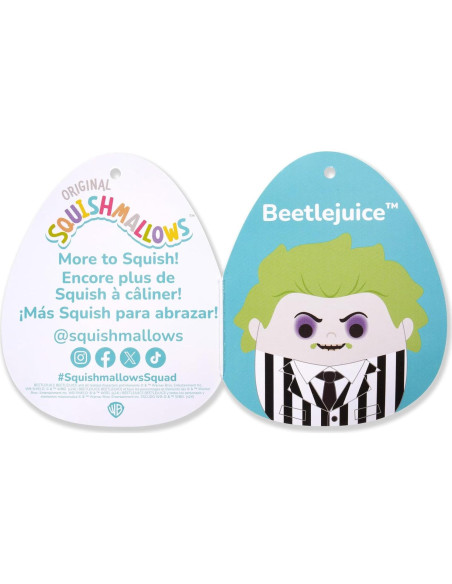 Peluche Squishmallows Beetlejuice 25.4 cm Oficial Jazwares Peluche Squishmallows Beetlejuice 25.4 cm Oficial Jazwares