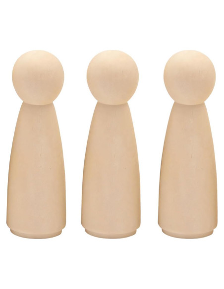 Cuerpo de muñeca de madera natural Todo en Uno 55mm 10pcs Cuerpo de muñeca de madera natural Todo en Uno 55mm 10pcs