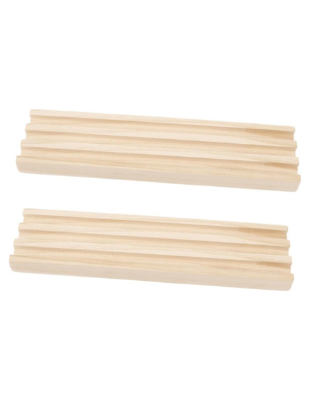 Soporte de Madera para Dominó LIOOBO - 2 Piezas Antideslizante Soporte de Madera para Dominó LIOOBO - 2 Piezas Antideslizante
