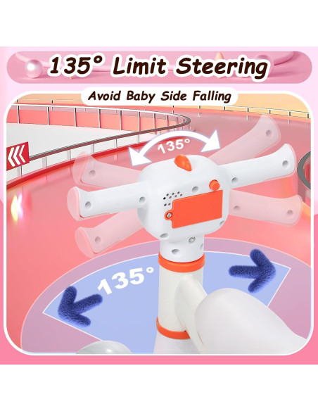 Bicicleta de Equilibrio OULAIZ Rosa para Bebés 1-3 Años Bicicleta de Equilibrio OULAIZ Rosa para Bebés 1-3 Años