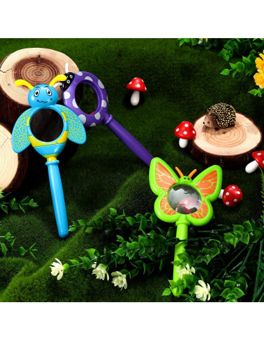 Juego de 3 Lupas de Insectos Oudain para Niños - Aumento 3x