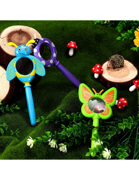 Juego de 3 Lupas de Insectos Oudain para Niños - Aumento 3x Juego de 3 Lupas de Insectos Oudain para Niños - Aumento 3x