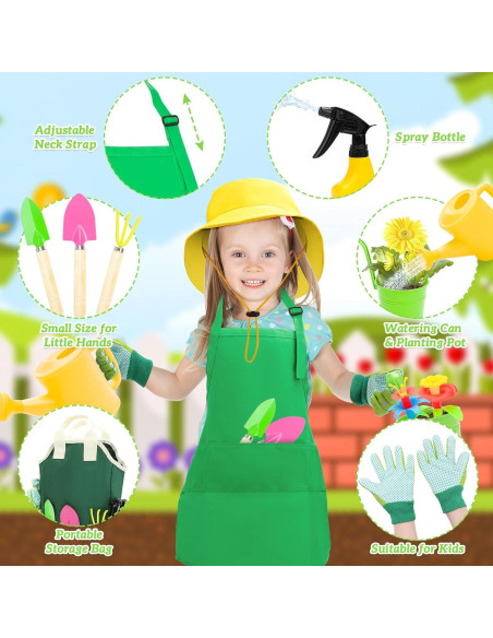 Set de Jardinería para Niños deAO con Herramientas y Accesorios Set de Jardinería para Niños deAO con Herramientas y Accesorios