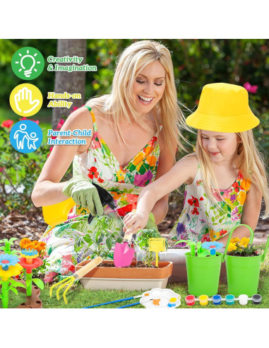 Set de Jardinería para Niños deAO con Herramientas y Accesorios