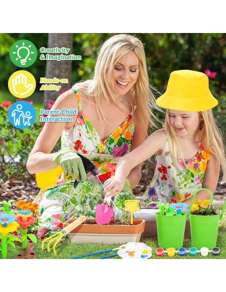 Set de Jardinería para Niños deAO con Herramientas y Accesorios Set de Jardinería para Niños deAO con Herramientas y Accesorios