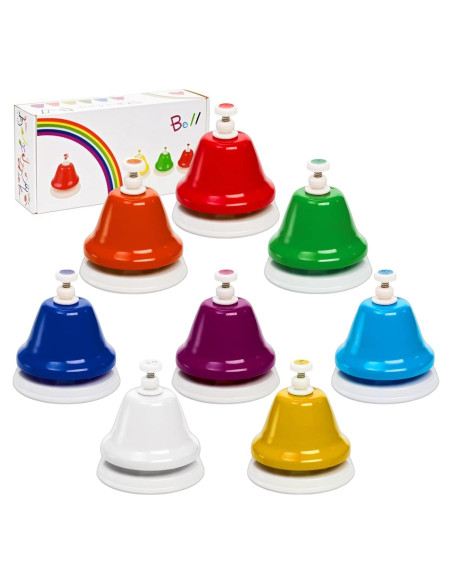 8 Campanas de Escritorio Musicales Coloridas Noamus - Diatónicas 8 Campanas de Escritorio Musicales Coloridas Noamus - Diatónicas