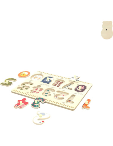 Rompecabezas de Madera May & Z para Niños 2-4 Años Números