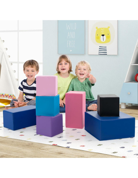 HONEY JOY Bloques de Espuma 7 Piezas para Niños - Juguetes de Construcción HONEY JOY Bloques de Espuma 7 Piezas para Niños - Juguetes de Construcción