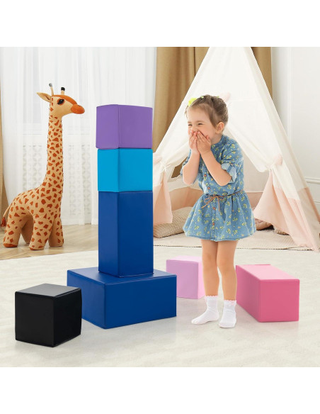 HONEY JOY Bloques de Espuma 7 Piezas para Niños - Juguetes de Construcción HONEY JOY Bloques de Espuma 7 Piezas para Niños - Juguetes de Construcción
