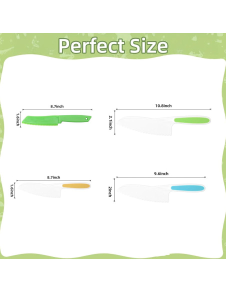Set de Cuchillos para Niños WALAWALA 4 Piezas Libre de BPA Set de Cuchillos para Niños WALAWALA 4 Piezas Libre de BPA