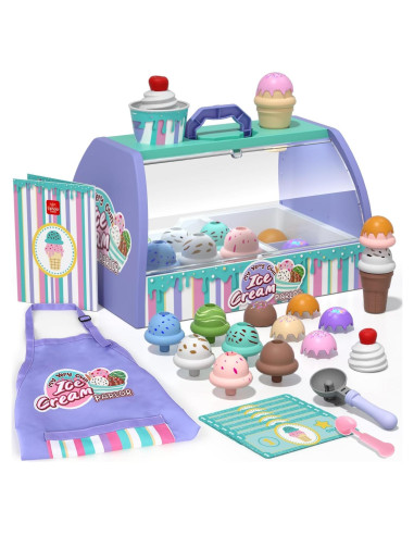 Juego de Tienda de Helados Lehoo para Niños 3-8 Años