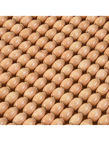 Cubierta de Asiento de Coche Blueshyhall de Perlas de Madera Beige Cubierta de Asiento de Coche Blueshyhall de Perlas de Madera Beige