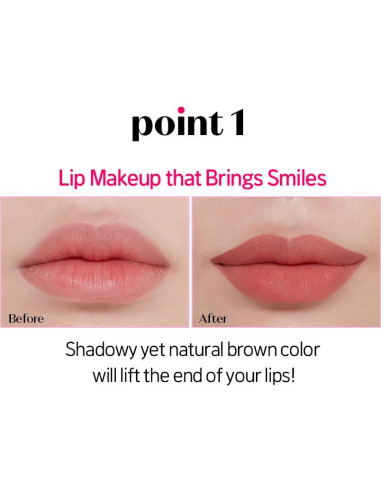 Lápiz Labial ETUDE Lip Tailor 0.8g Salmón Polvoriento - Larga Duración
