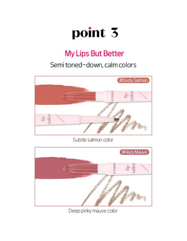 Lápiz Labial ETUDE Lip Tailor 0.8g Salmón Polvoriento - Larga Duración