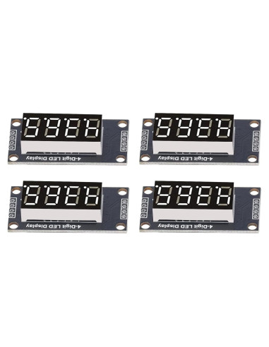 Pantalla Digital LED 4 Dígitos 0.36" TM1637 Fydun Rojo