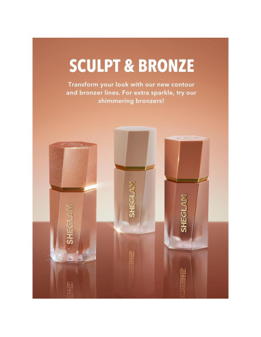 Bronceador Líquido Mate SHEGLAM Sun Beam 59g Siena Quemada