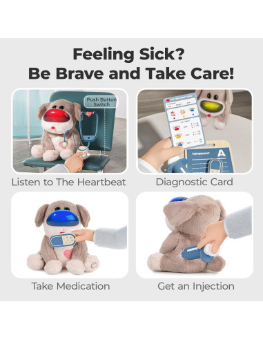 Kit de Doctor Veterinario TOP BRIGHT para Niños 3-5 Años