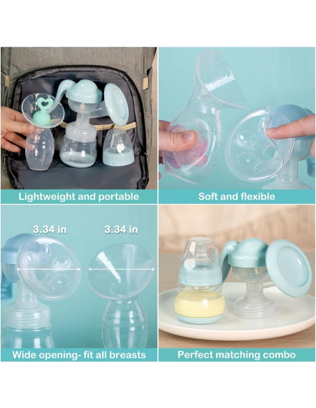 Colector Manual de Leche BumbleBee 150ml Silicona con Tapa Colector Manual de Leche BumbleBee 150ml Silicona con Tapa