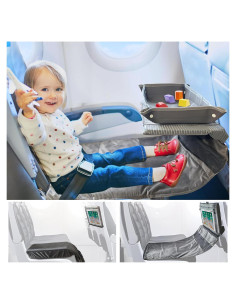 Cama de avión para niños NNOODUST con bandeja de viaje