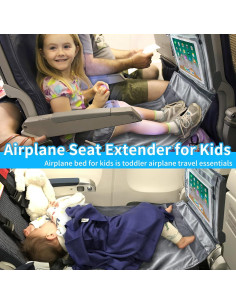 Cama de avión para niños NNOODUST con bandeja de viaje 2