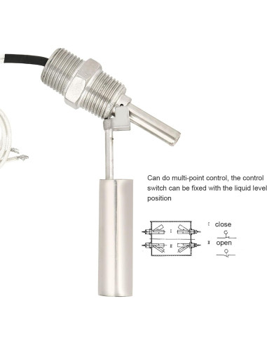 Sensor de Nivel de Agua CYTGOUPER 110V Acero Inoxidable 1/2 NPT