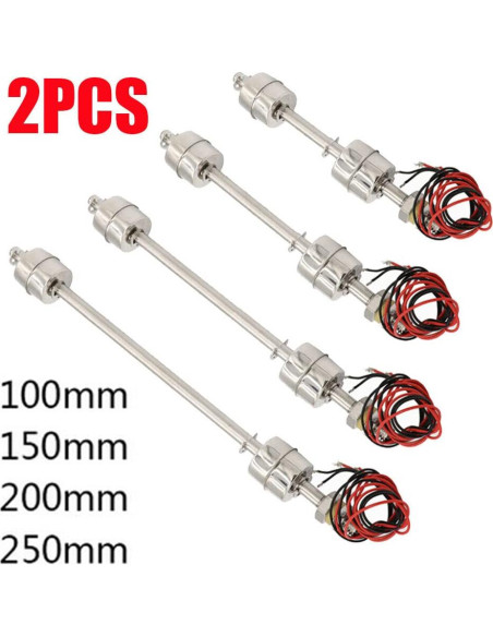 Interruptor de Flotador Doble Bola Acero Inoxidable 2 Pcs 100mm Interruptor de Flotador Doble Bola Acero Inoxidable 2 Pcs 100mm