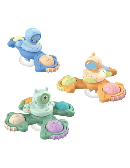 Jollybaby Juguetes Trompo de Succión 3 Piezas para Bebés Jollybaby Juguetes Trompo de Succión 3 Piezas para Bebés