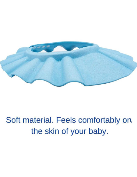 Gorro de baño para bebé Porgeel azul, protección ducha 30 cm Gorro de baño para bebé Porgeel azul, protección ducha 30 cm