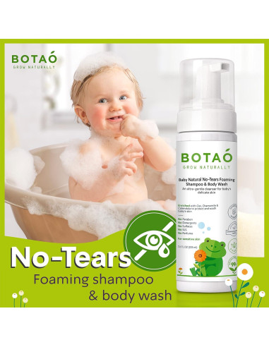 Champú y Gel de Baño Natural BOTAO 99% Ingredientes Naturales