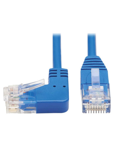 Cable Ethernet Cat6 Tripp Lite 4.57 m Ángulo Izquierdo Azul