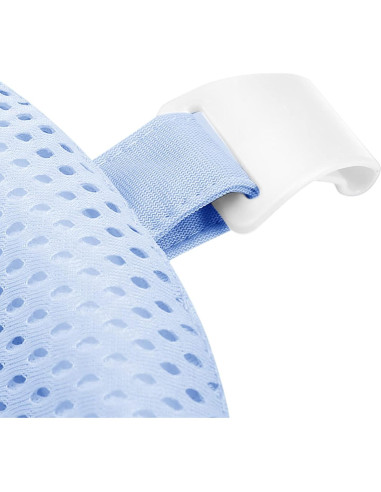 Soporte de Baño Ajustable para Bebé Azul - Malla Antideslizante