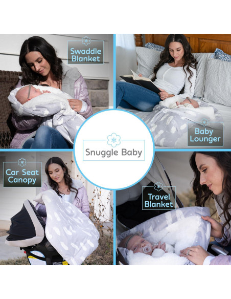 Manta Envueltoria Snuggle Baby Gris Puntos Blancos 0-3 Meses Manta Envueltoria Snuggle Baby Gris Puntos Blancos 0-3 Meses