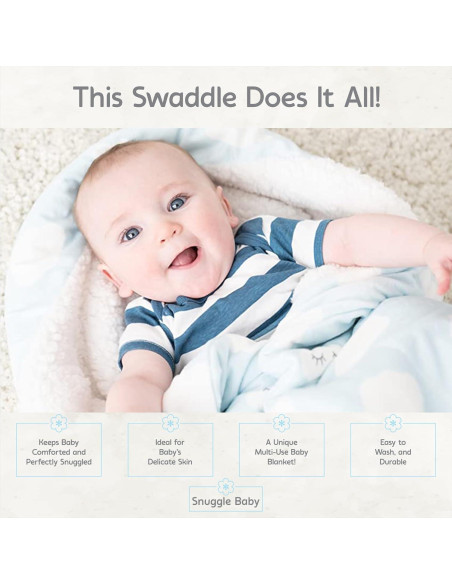 Manta Envueltoria Snuggle Baby Gris Puntos Blancos 0-3 Meses Manta Envueltoria Snuggle Baby Gris Puntos Blancos 0-3 Meses