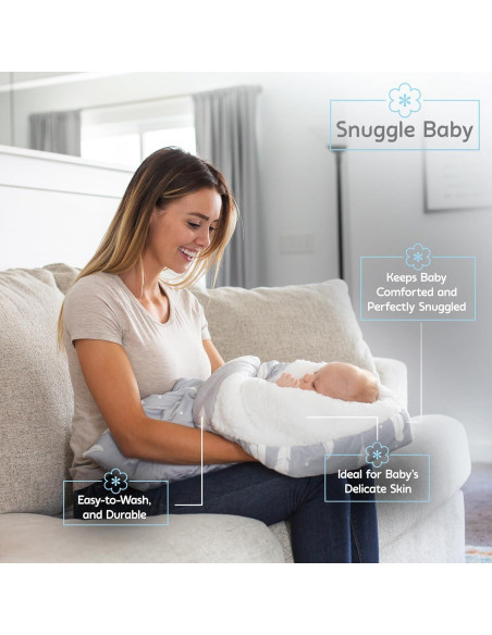 Manta Envueltoria Snuggle Baby Gris Puntos Blancos 0-3 Meses Manta Envueltoria Snuggle Baby Gris Puntos Blancos 0-3 Meses
