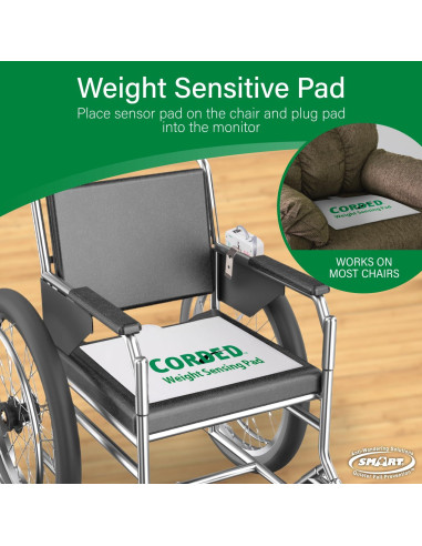 Alarma de salida de silla Smart Caregiver con almohadilla de detección