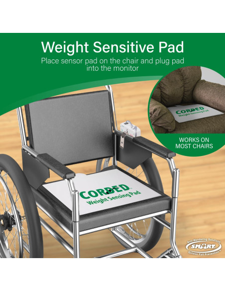 Alarma de salida de silla Smart Caregiver con almohadilla de detección Alarma de salida de silla Smart Caregiver con almohadilla de detección