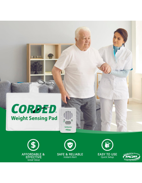 Alarma de salida de silla Smart Caregiver con almohadilla de detección Alarma de salida de silla Smart Caregiver con almohadilla de detección