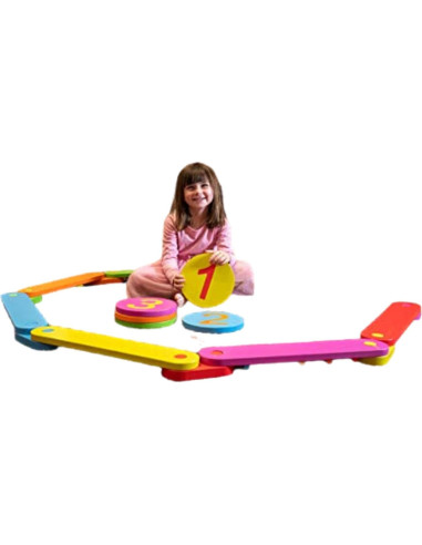 Juego de Vigas de Equilibrio de Madera Schooled - 17 Piezas