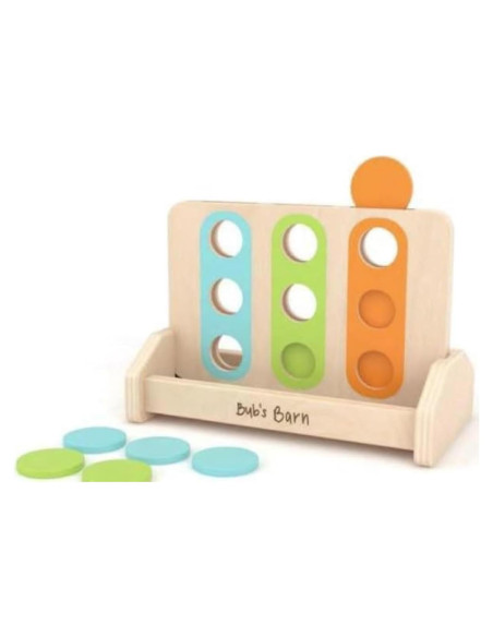 Juguete Educativo Coin Drop de Madera Bub's Barn 25.4x15.2cm Juguete Educativo Coin Drop de Madera Bub's Barn 25.4x15.2cm