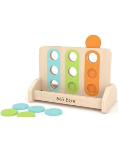 Juguete Educativo Coin Drop de Madera Bub's Barn 25.4x15.2cm