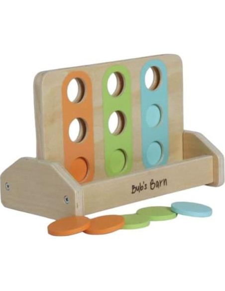 Juguete Educativo Coin Drop de Madera Bub's Barn 25.4x15.2cm Juguete Educativo Coin Drop de Madera Bub's Barn 25.4x15.2cm