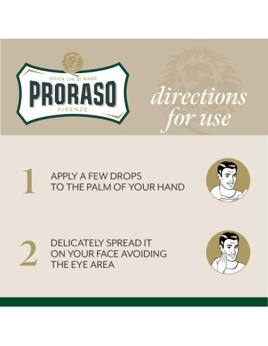 Loción After Shave Proraso 100 ml para Hombres - Refrescante con Mentol y Eucalipto