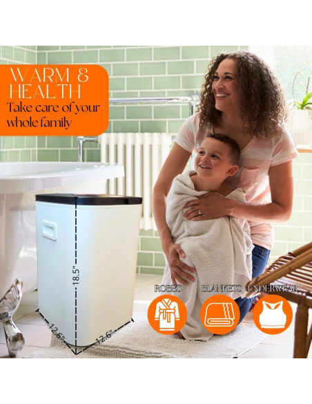 Calentador de Toallas Mystic Romance 26L con Aroma 10 Tabletas Calentador de Toallas Mystic Romance 26L con Aroma 10 Tabletas