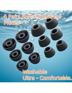 6 Pares de Puntas de Oído Silicona Suave para Galaxy Buds 2 Pro 2