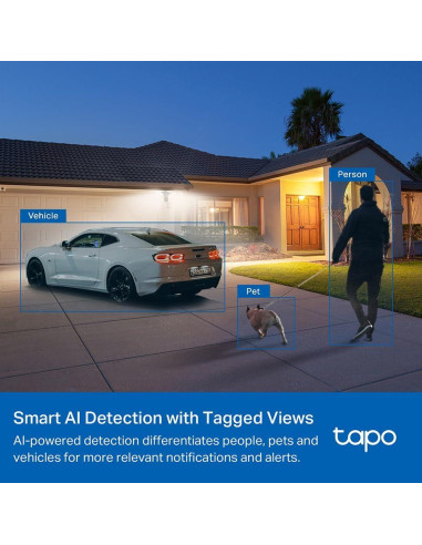 Cámara de Inundación Tapo TP-Link C720 2K QHD 2800 Lúmenes