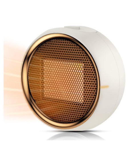 Calentador de Espacio ASNUG Q21 Cerámico Portátil Beige 0.53kg Calentador de Espacio ASNUG Q21 Cerámico Portátil Beige 0.53kg