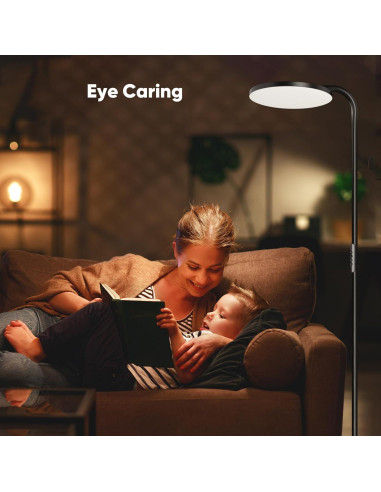 Lámpara de Pie LED SIBRILLE 36W Dimmable Control Remoto