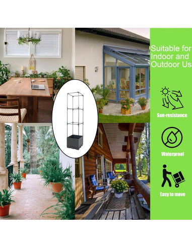 Jardinera Elevada Sunnyglade con Trellis 111.76 cm 2 Pcs
