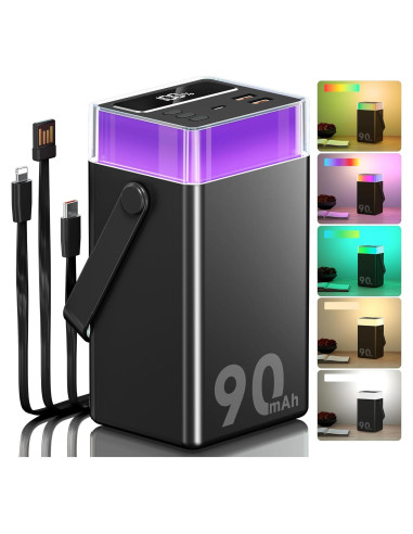 Batería Externa 90000mAh SHENZHEN Carga Rápida 35W 6 Puertos