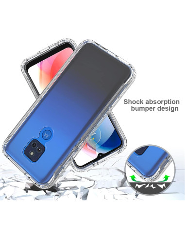 Funda Asuwish Bumper Transparente para Moto G Play 2021